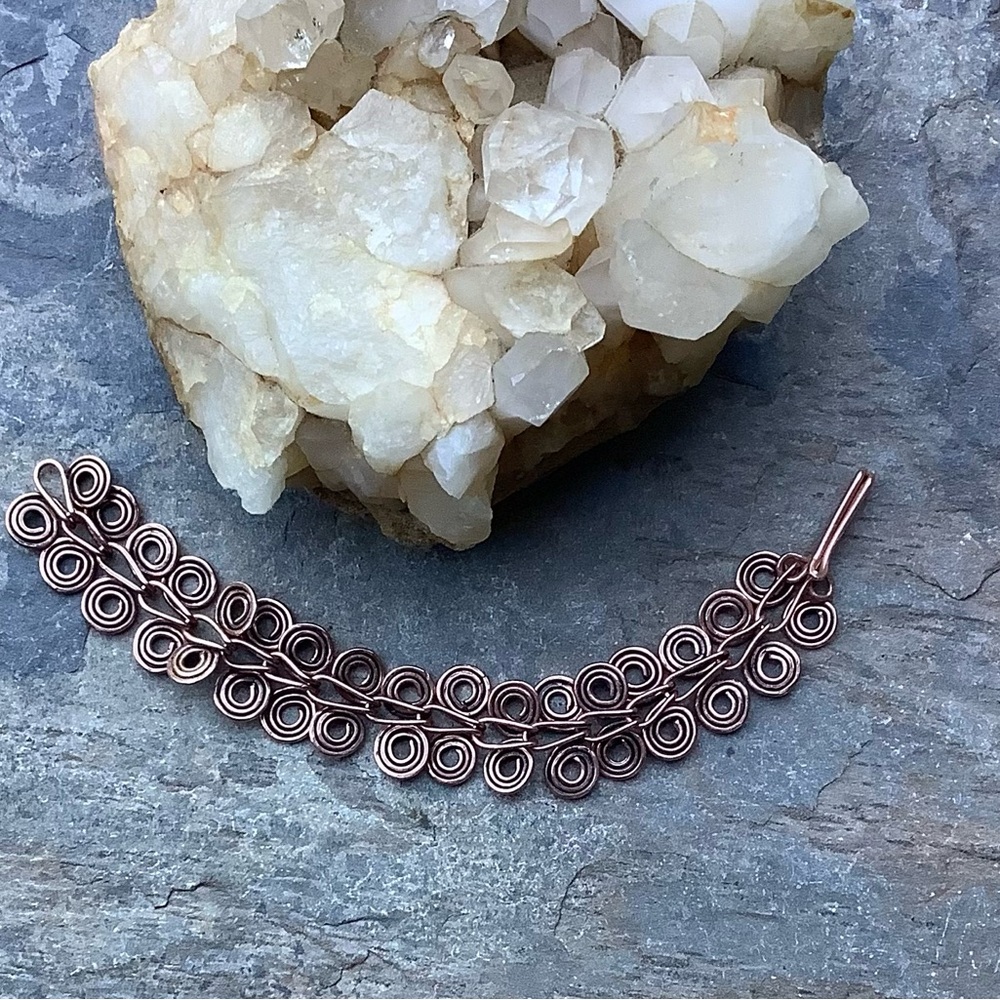 Artisan Copper Wire Bracelet Handmade USA